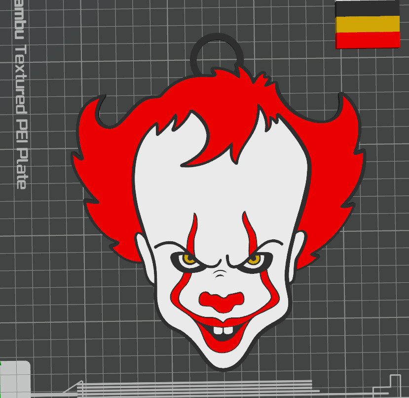 Halloween Stephen Kings IT 3D printed Hype Chain with 26 Links Per Chain