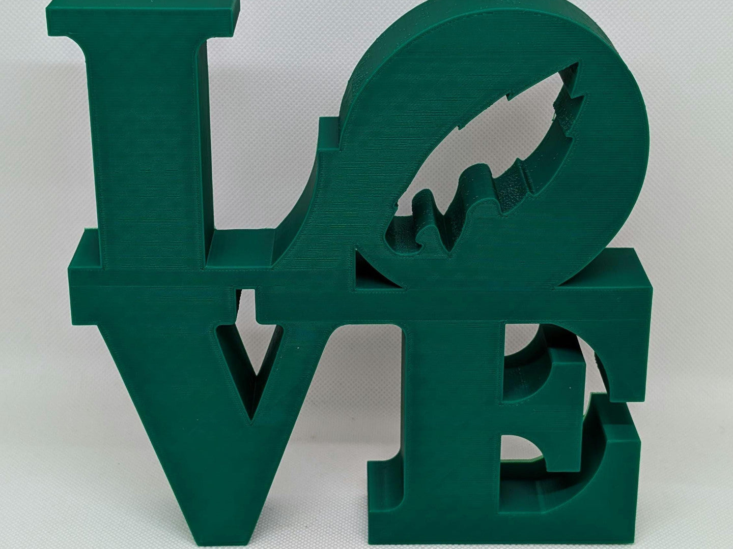 Philadelphia Eagles Love Park Sign - Philly LOVE 3D Printed Wall Sign