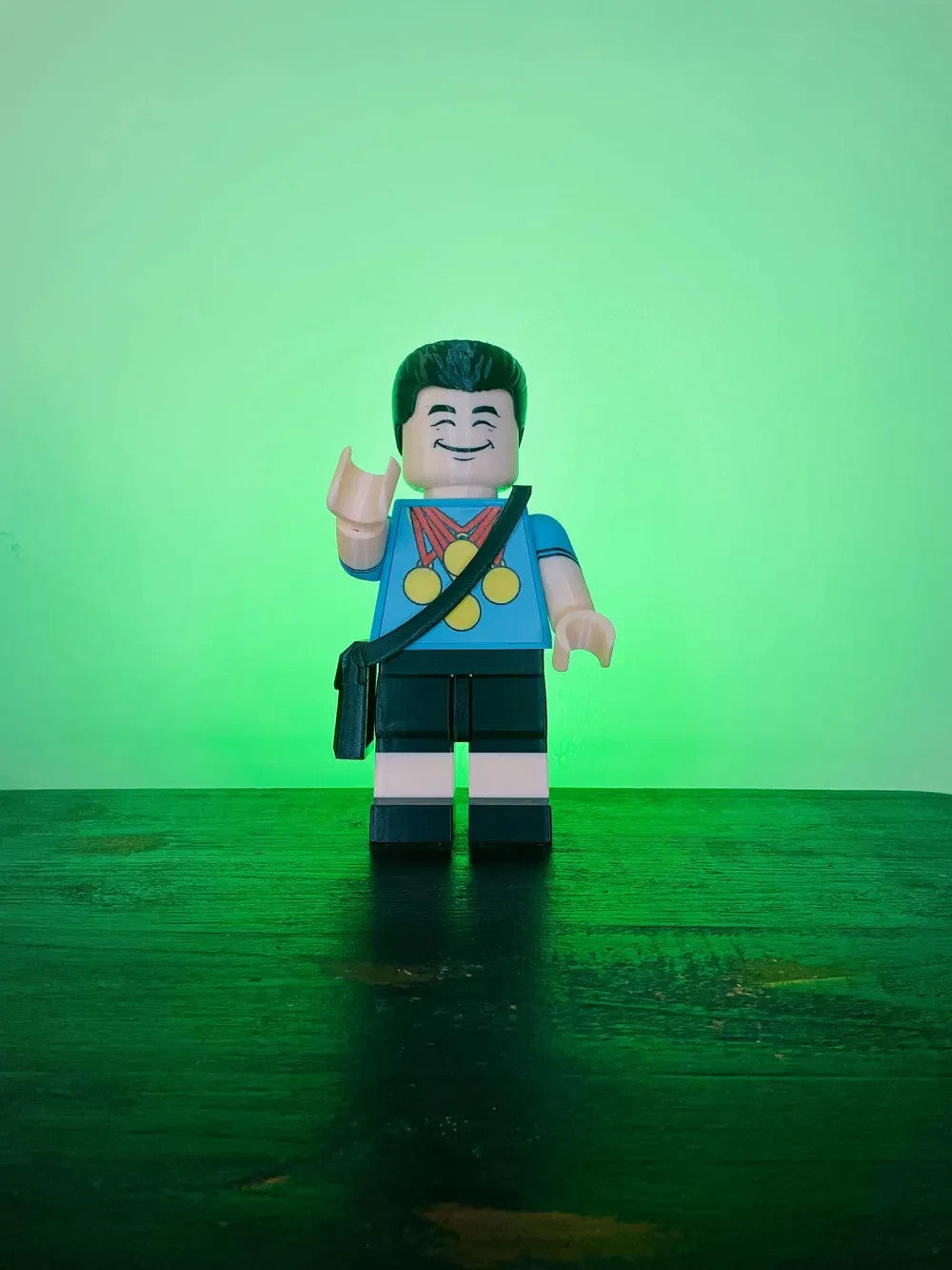 Overachiever Brick Figure 8 inches tall 3D Printed Lego Inspired