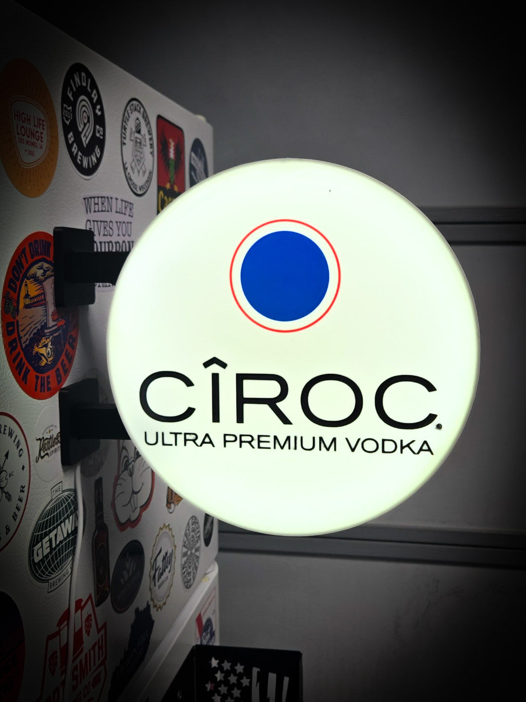 CÎROC ULTRA PREMIUM VODKA 12 Inch Light Box LED Sign 3D Printed Wall Decor