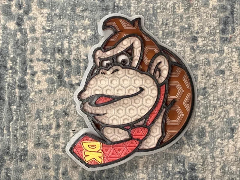Donkey Kong Wall Art Or Display 3D printed Dimensional Mosaic