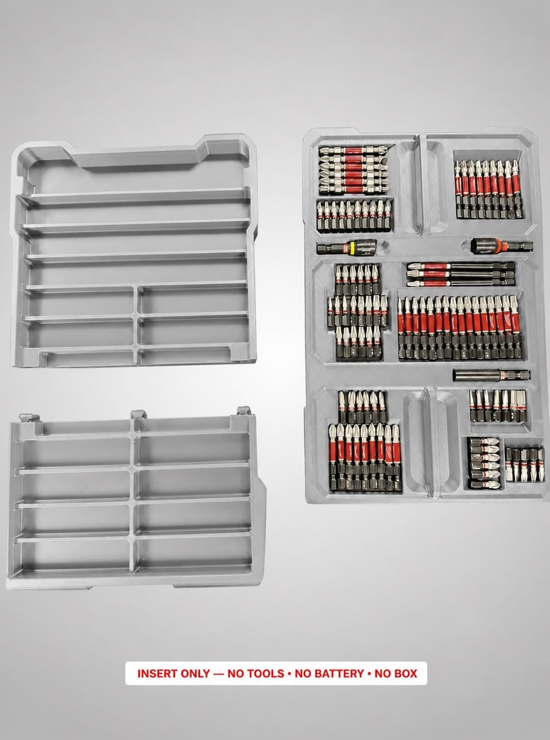 Milwaukee Packout Insert for SHOCKWAVE Driver Bit Kit 100pc | 3D Printed