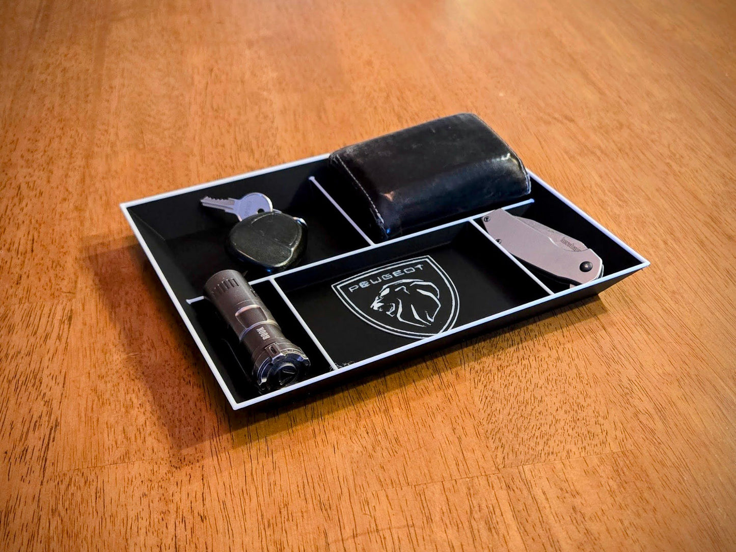 Peugeot EDC Dump Tray 3D Printed Valet Desk Organizer Nightstand Catchall