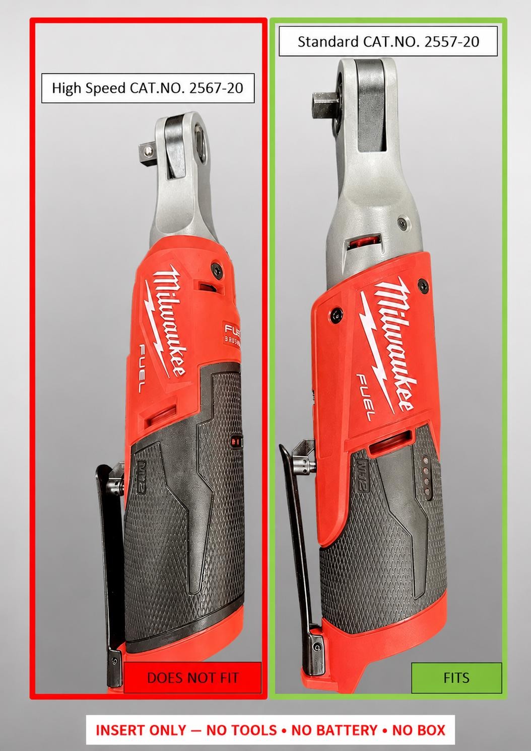 Milwaukee Packout Insert for M12 Fuel 3/8 in. Ratchet + Shockwave 43pc Socket