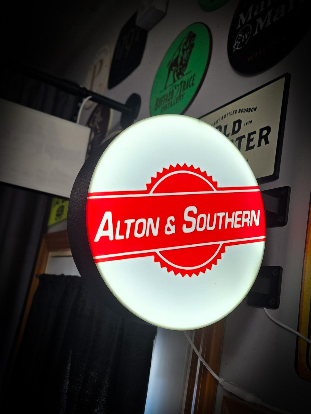 ALTON & SOUTHERN 12 Inch Light Box LED Sign 3D Printed Wall Decor Man Cave