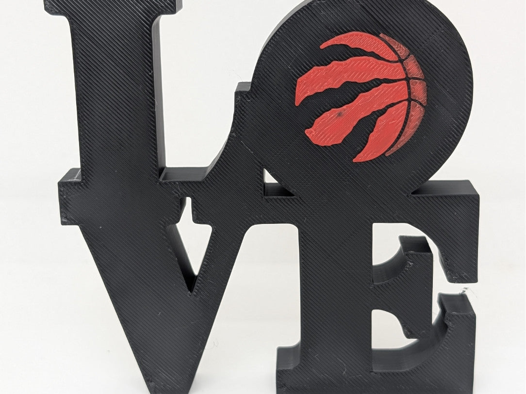 Toronto Raptors Love Park Sign for Mancave 3D Printed Wall Sign