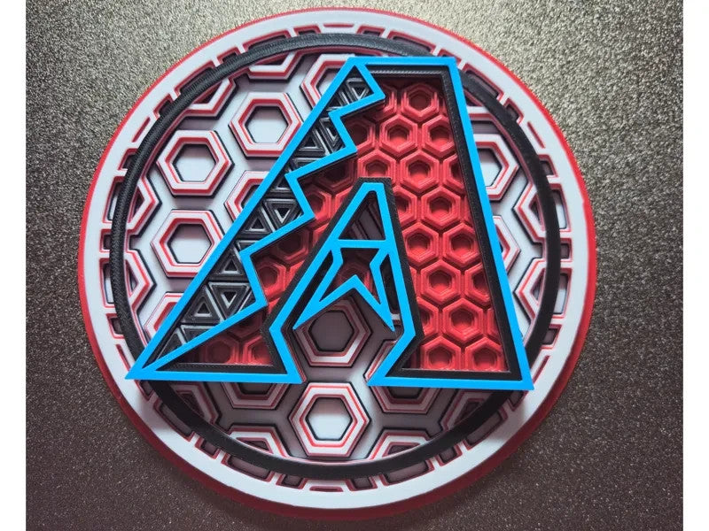 Arizona Diamondbacks Wall Art Or Display 3D printed Dimensional Mosaic