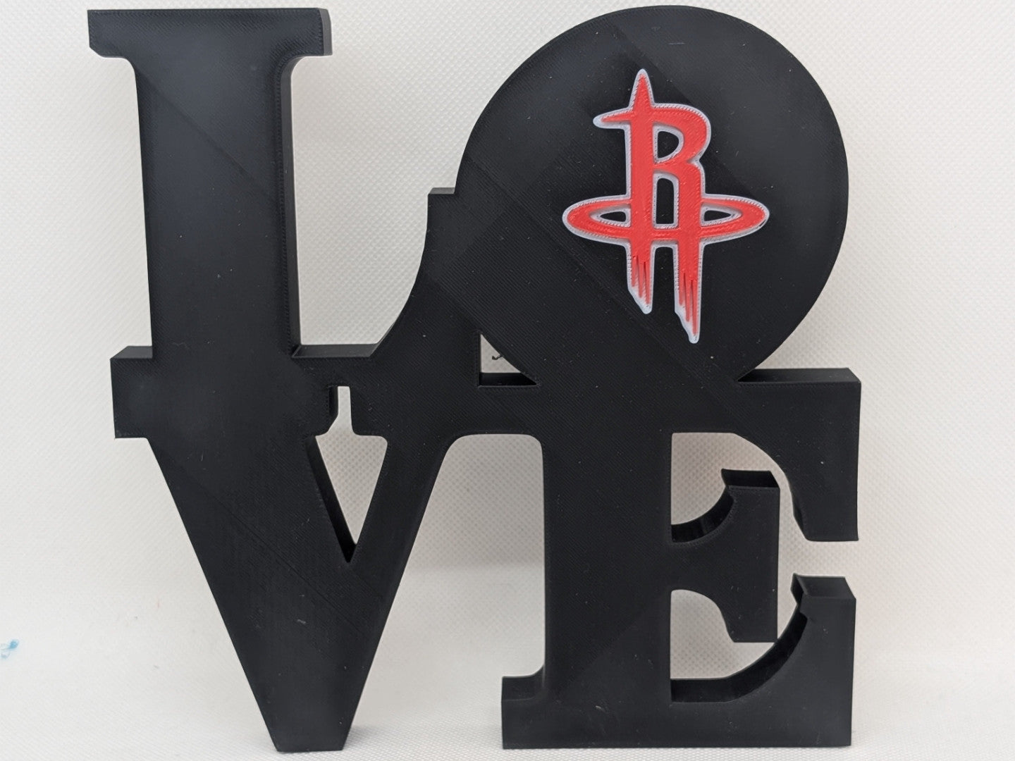 Houston Rockets Love Park Sign For Mancave 3D Printed Wall Sign