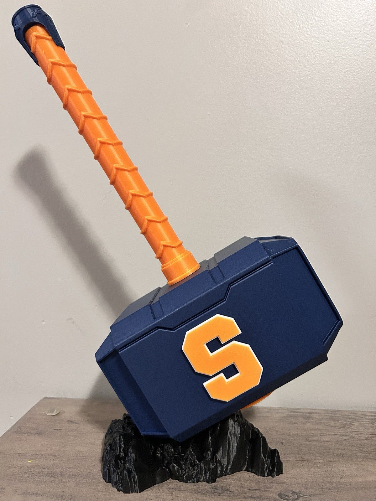 Syrcuse University Mjolnir Thor's Hammer. 3D Printed Fan Art - Free US Shipping