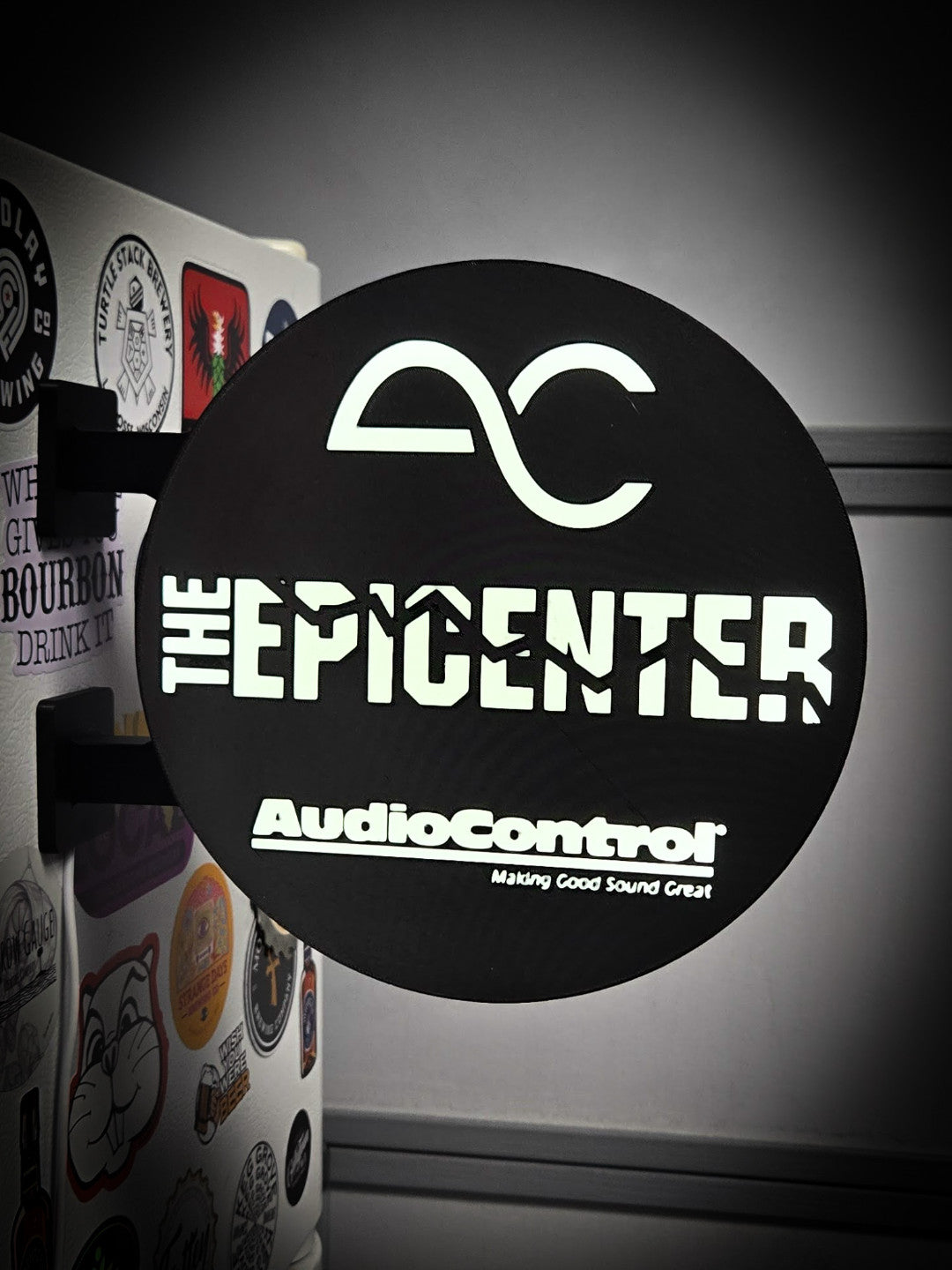 THE EPICENTER ~ AudioControl 12 Inch Light Box LED Sign 3D Printed Wall Decor