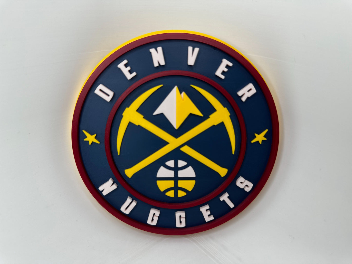 Denver Nuggets Logo 2018 3D Printed Logo Wall Sign