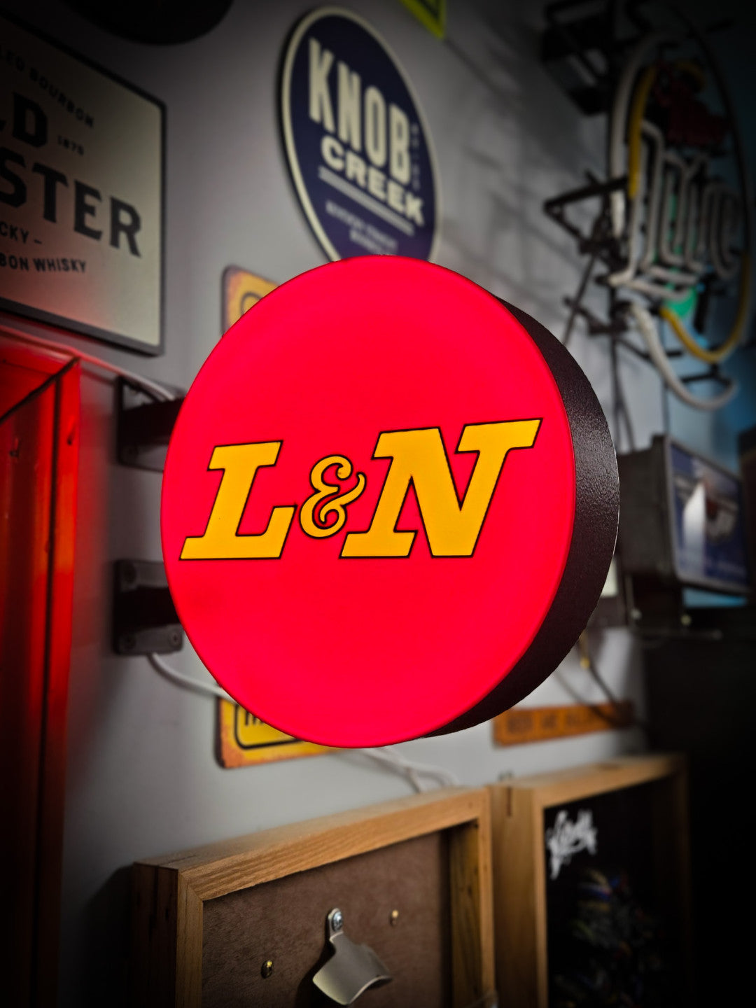 L&N Louisville & Nashville 12 Inch Light Box LED Sign 3D Printed Wall Decor