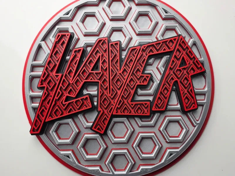 Slayer Wall Art Or Display 3D printed Dimensional Mosaic