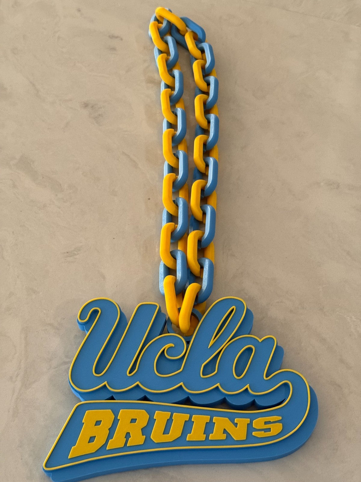 UCLA Bruins oversized Hype Cain Necklace"Let There Be Light"