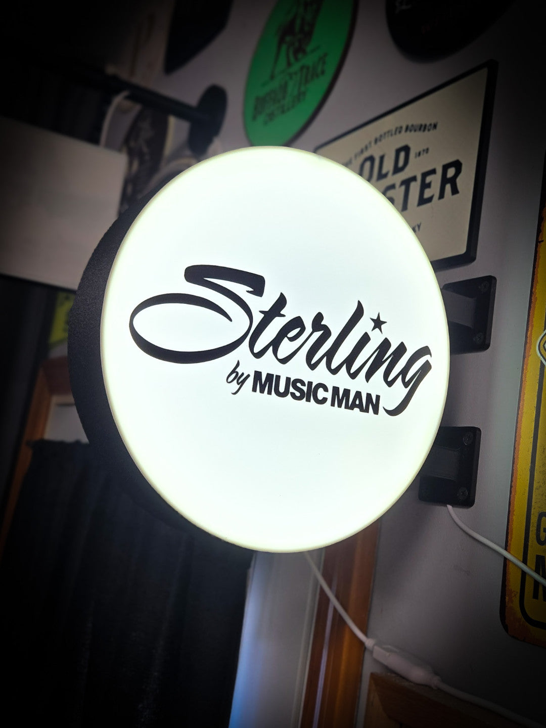 STERLING by MUSIC MAN 12 Inch Light Box LED Sign 3D Printed Wall Decor Man Cave