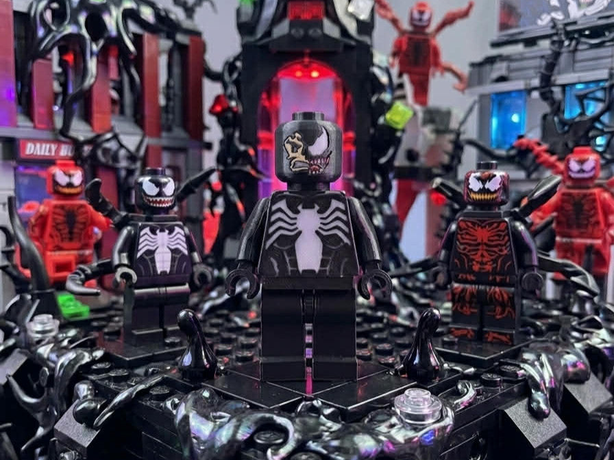 Venom Brick Figure 8 inches tall 3D Printed Lego Inspired