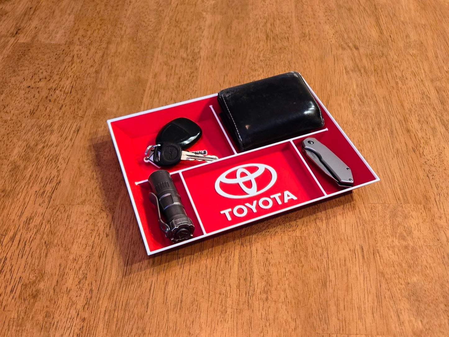 Toyota EDC Dump Tray 3D Printed Valet Desk Organizer Nightstand Catchall