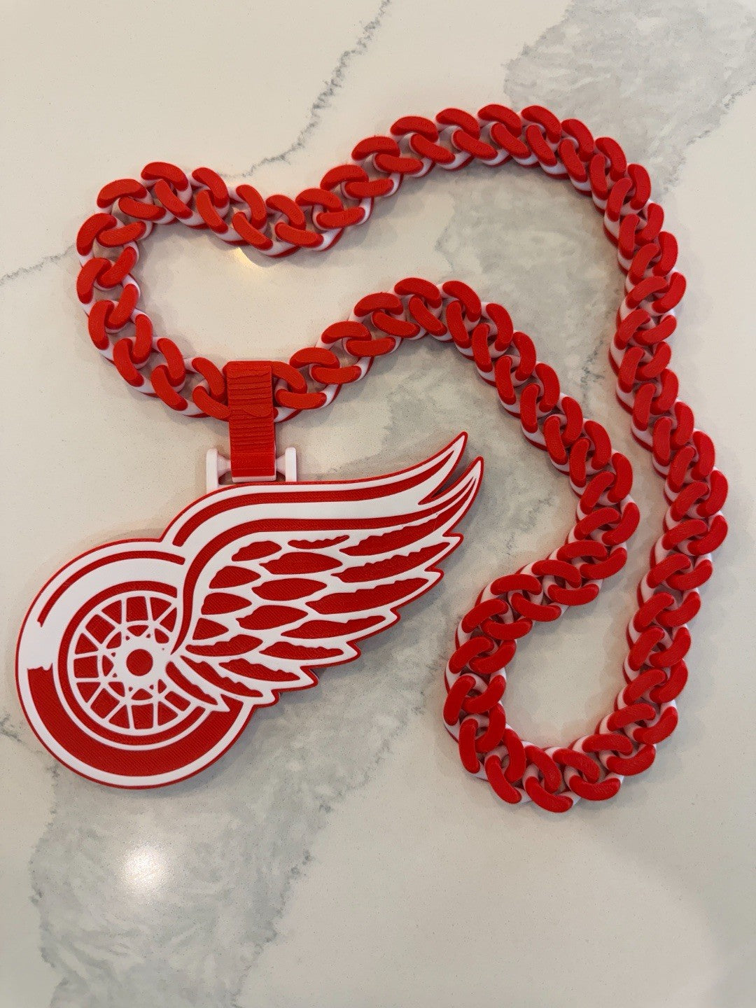 NHL Detroit Redwings 3D Printed Hype Chain New Style