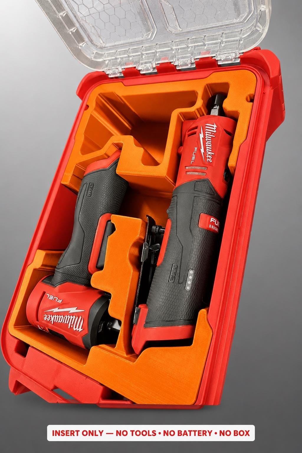 Milwaukee Packout Insert for GEN 2 Right Angle & Straight Grinder | 3D Printed
