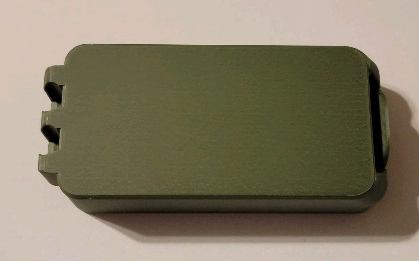 38 Super Ammo Box Snap Lock 50 rd 3D Printed Storage Olive Green Gold Pla