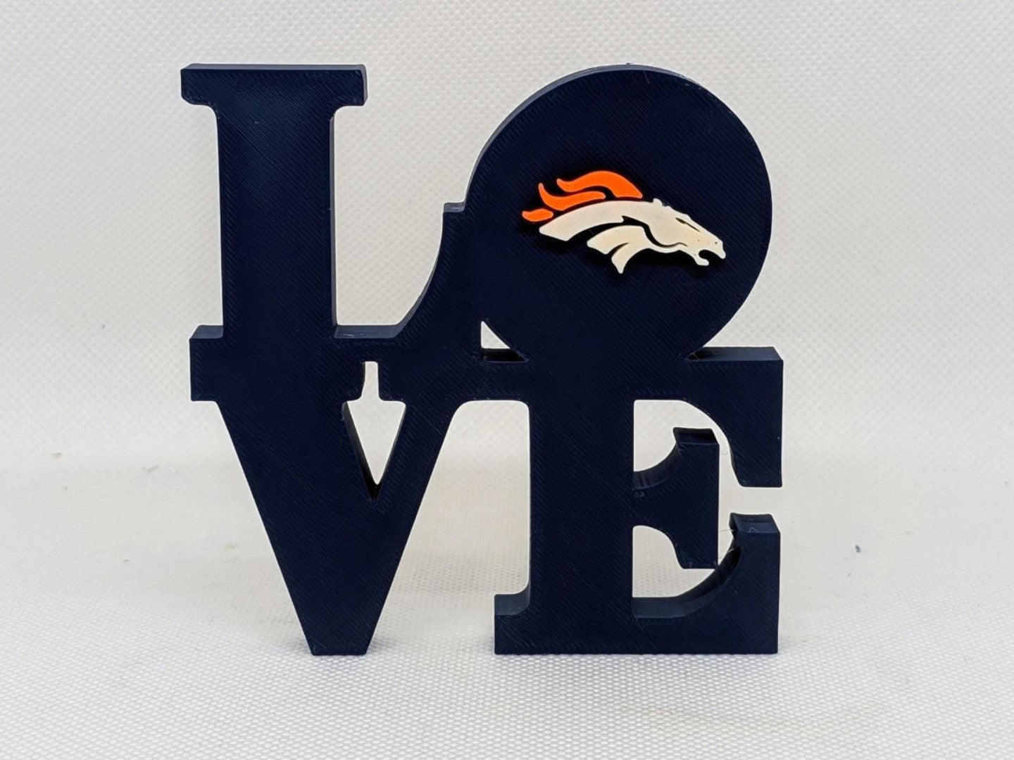 Denver Broncos Love Park Sign - LOVE sign 3D Printed Wall Sign