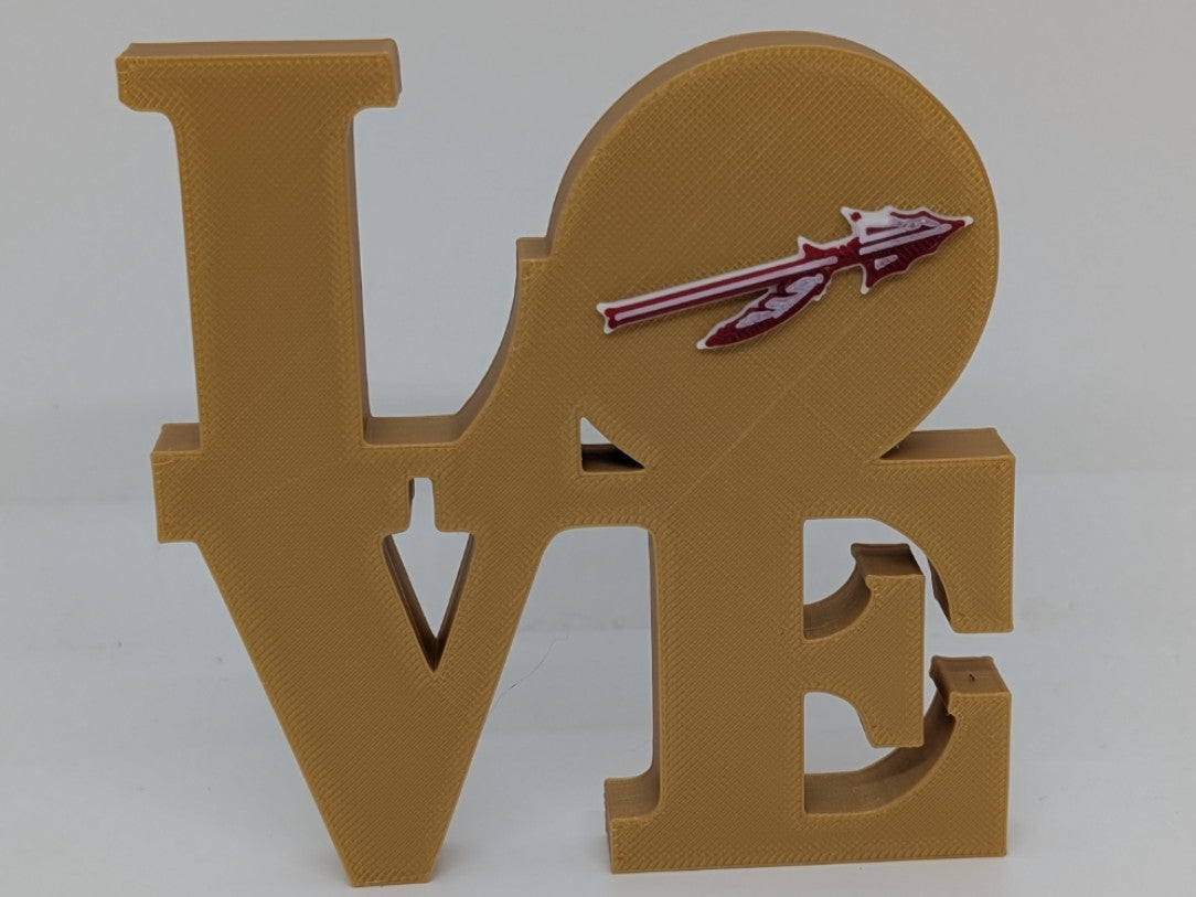 Florida State Seminoles Love Park Sign 3D Printed Wall Sign
