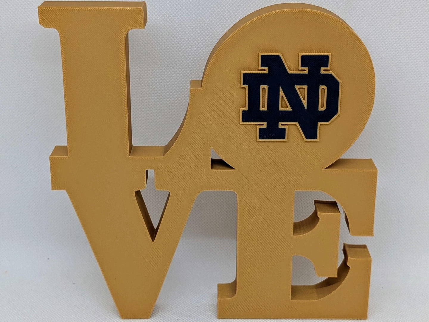 Notre Dame Fighting Irish Love Park Sign 3D Printed Wall Sign