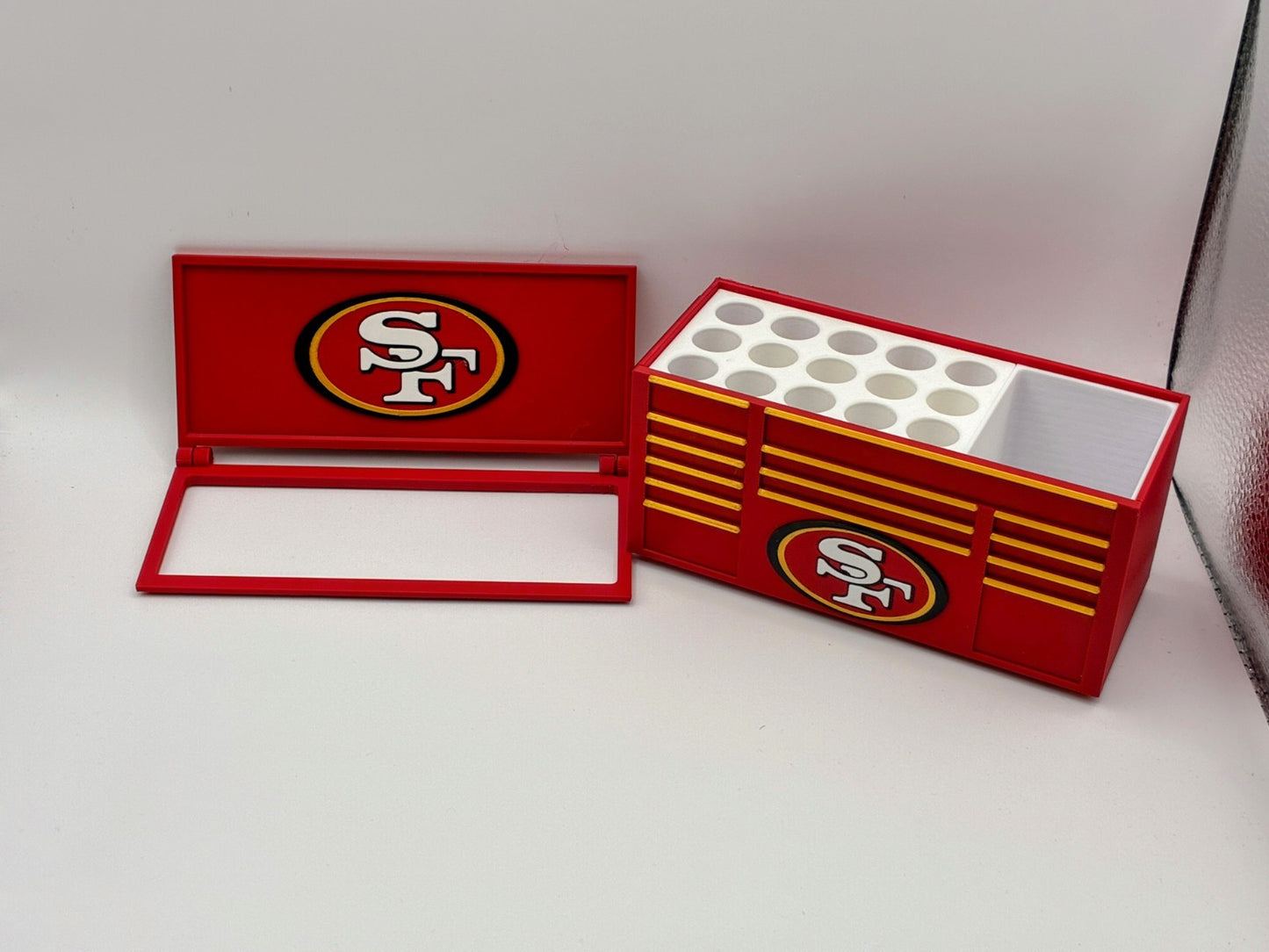 San Francisco 49ers Mini Toolbox Pen Holder – Desk Organizer Gift
