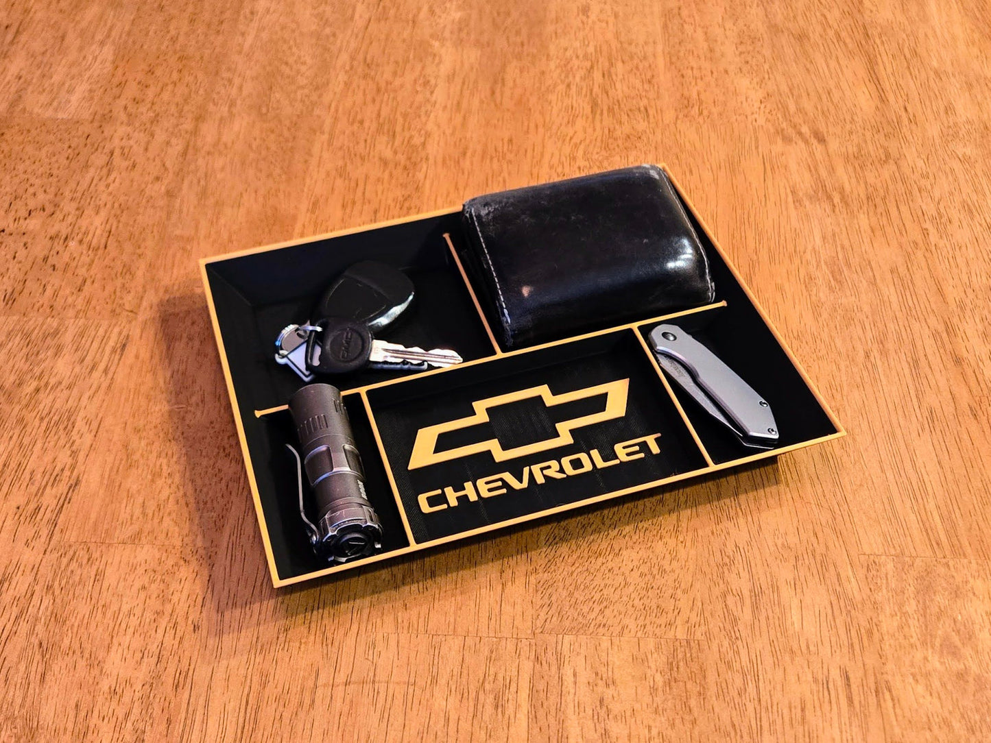 Chevrolet EDC Dump Tray 3D Printed Valet Desk Organizer Nightstand Catchall