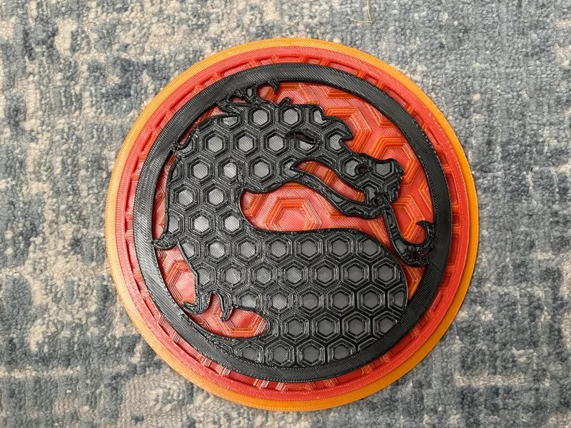 Mortal Kombat Wall Art Or Display 3D printed Dimensional Mosaic