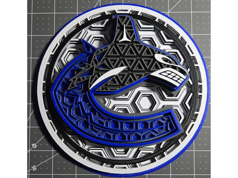 Vancouver Canucks Wall Art Or Display 3D printed Dimensional Mosaic