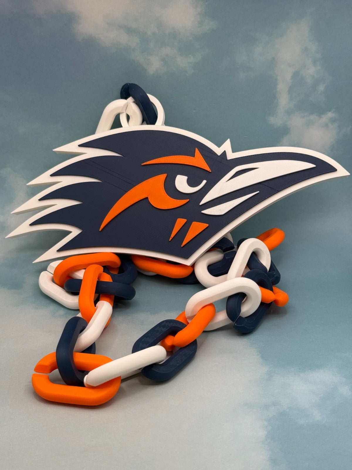 UTSA Roadrunners Oversized Necklace Pendant Handmade 3D Printed