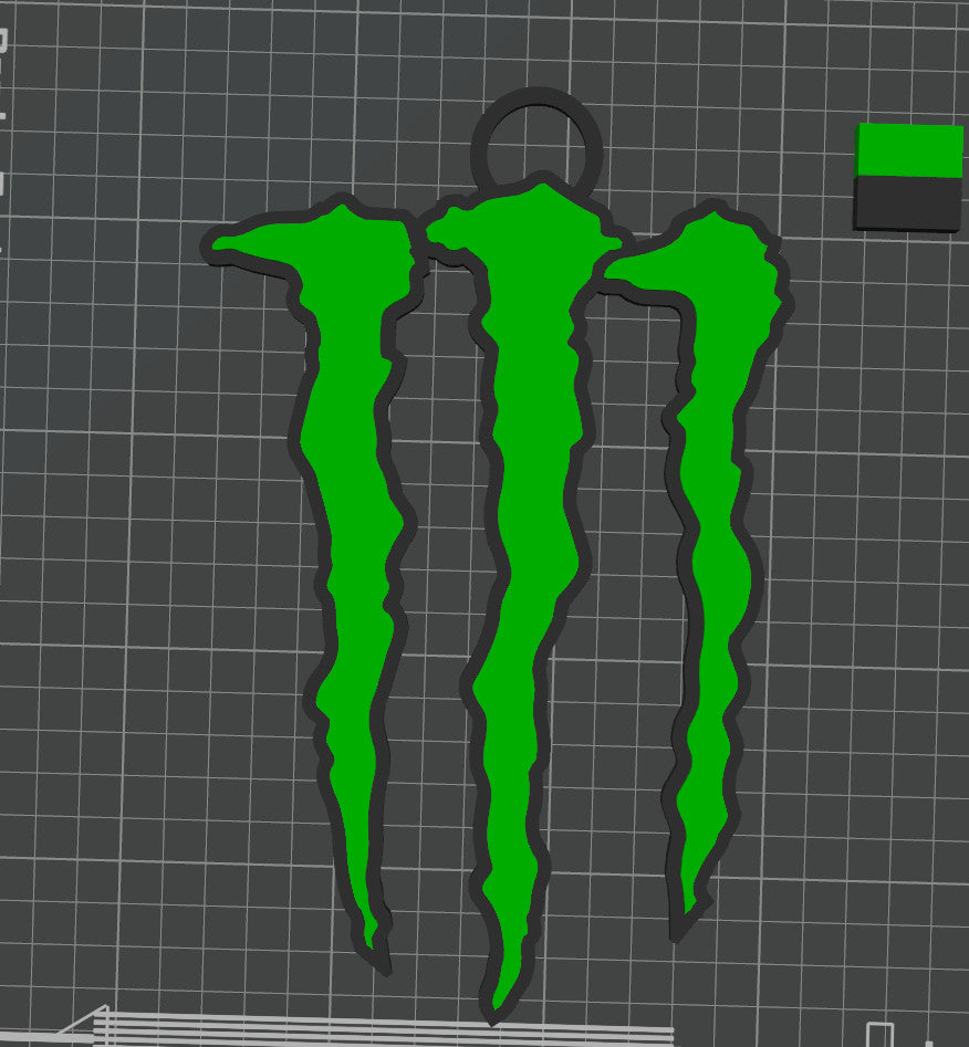 Monster 3D printed Hype Chain with 26 Links Per Chain