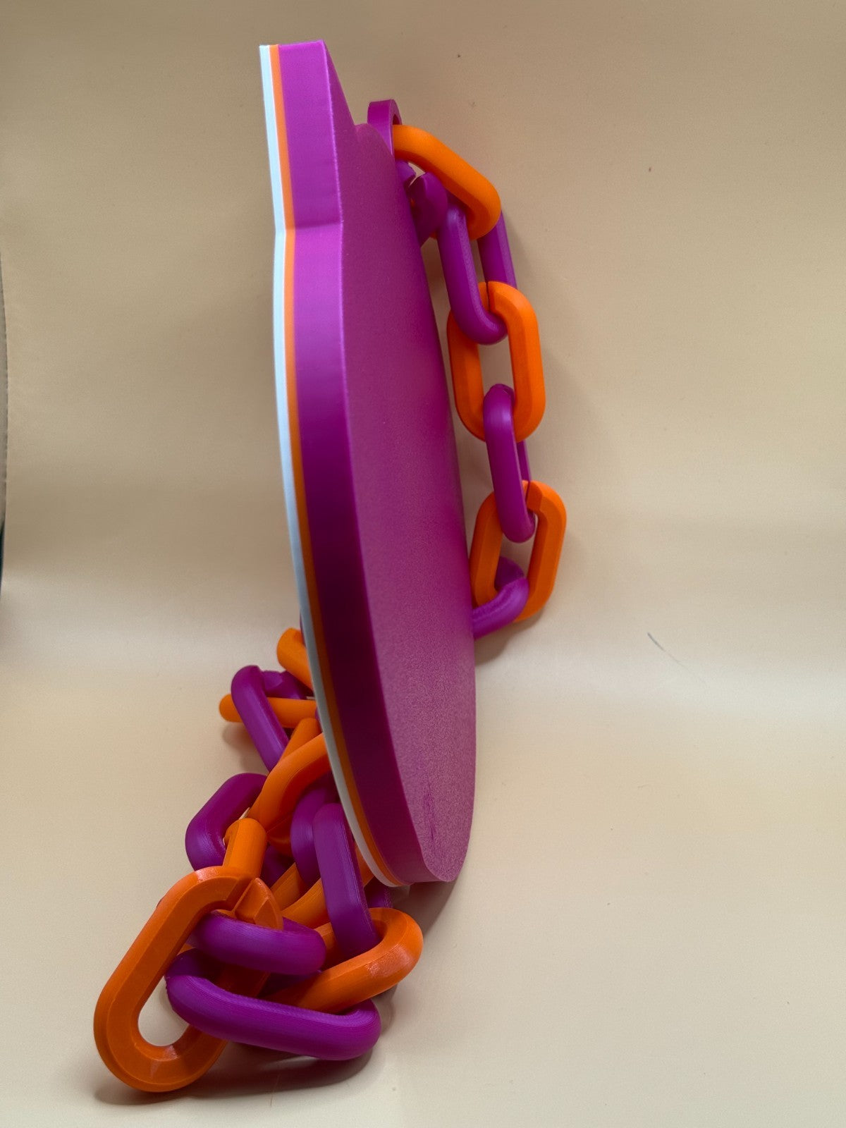 Phoenix Mercury Oversized Necklace, Hype Chain WNBA Handmade 3D Printed