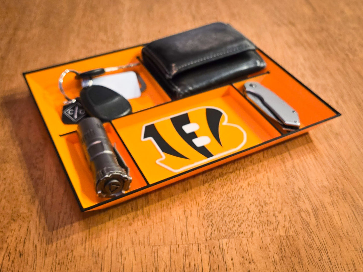 Cincinnati Bengals EDC Dump Tray 3D Printed Valet Desk Organizer Catchall