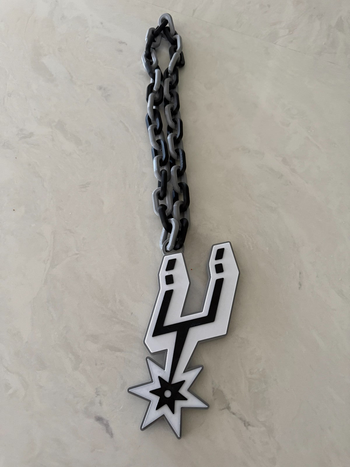 San Antonio Spurs Oversized Necklace, Pendant, Chain