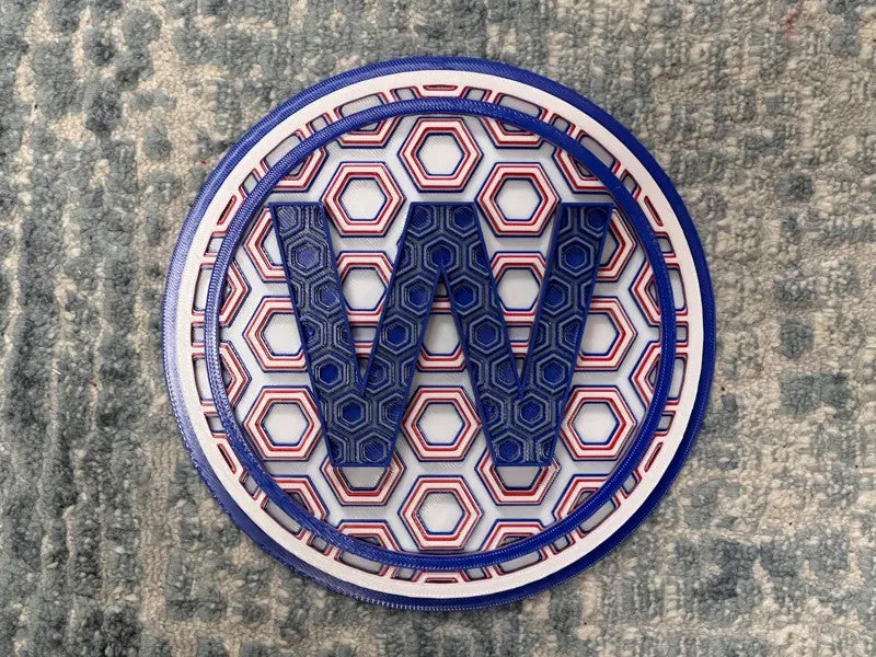 Chicago Cubs Win Flag Wall Art Or Display 3D printed Dimensional Mosaic