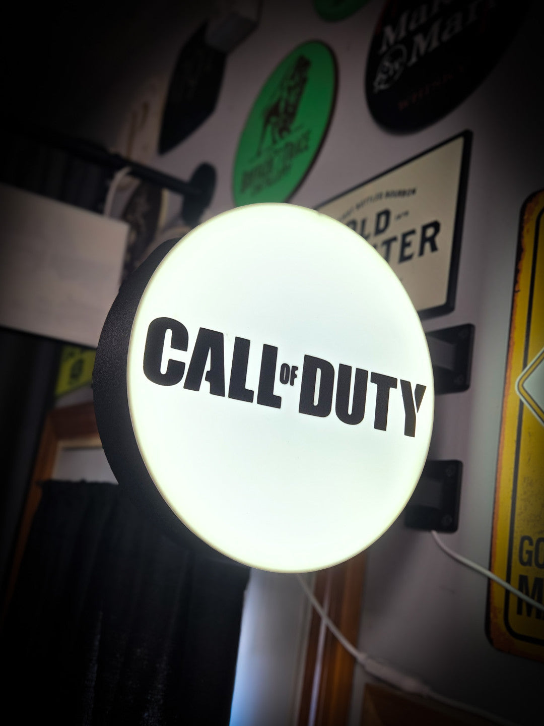 CALL OF DUTY 12 Inch Light Box LED Sign 3D Printed Wall Decor Man Cave Garage