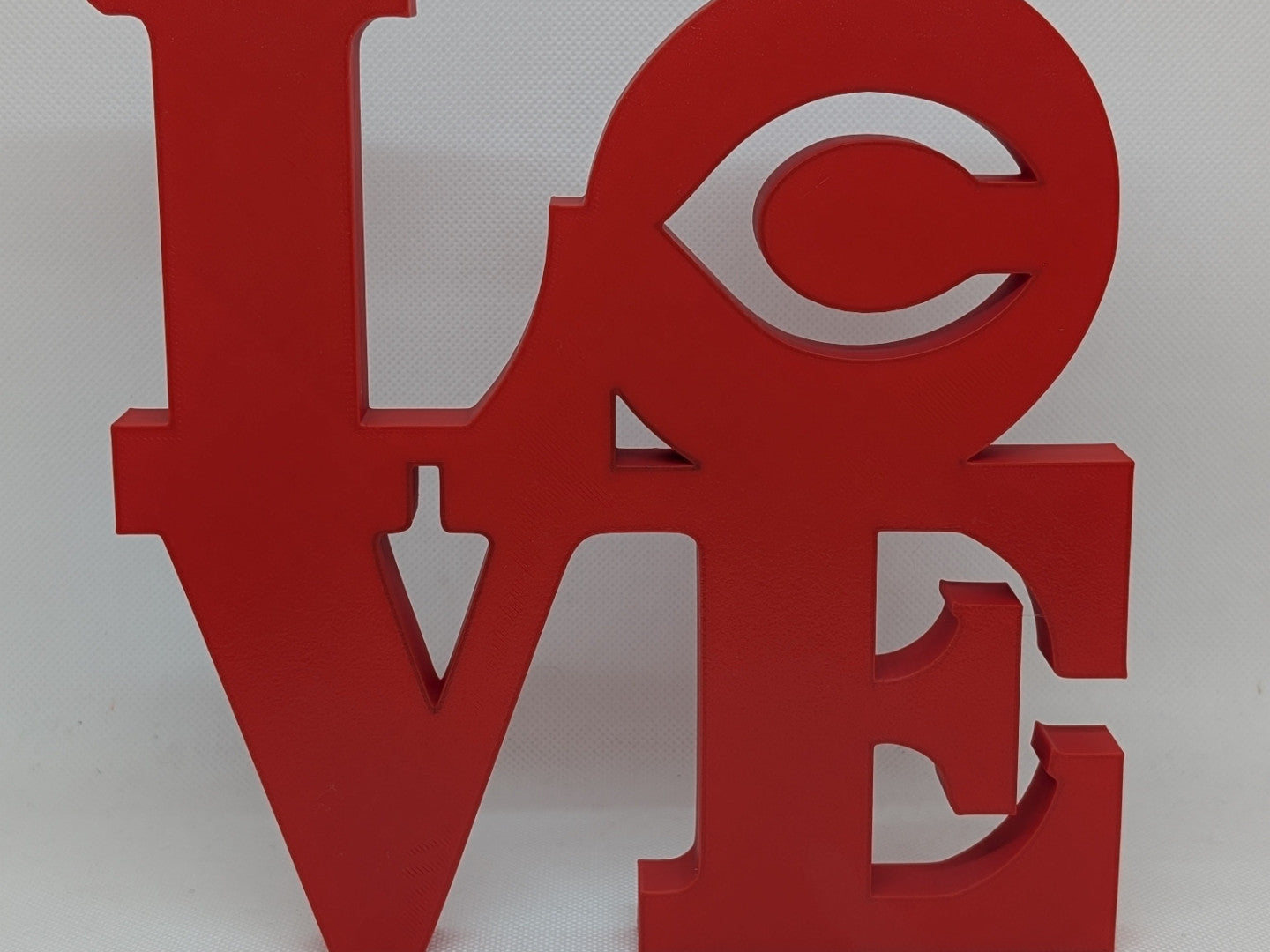 Cincinnati Reds Love Park Sign LOVE sign 3D Printed Wall Sign