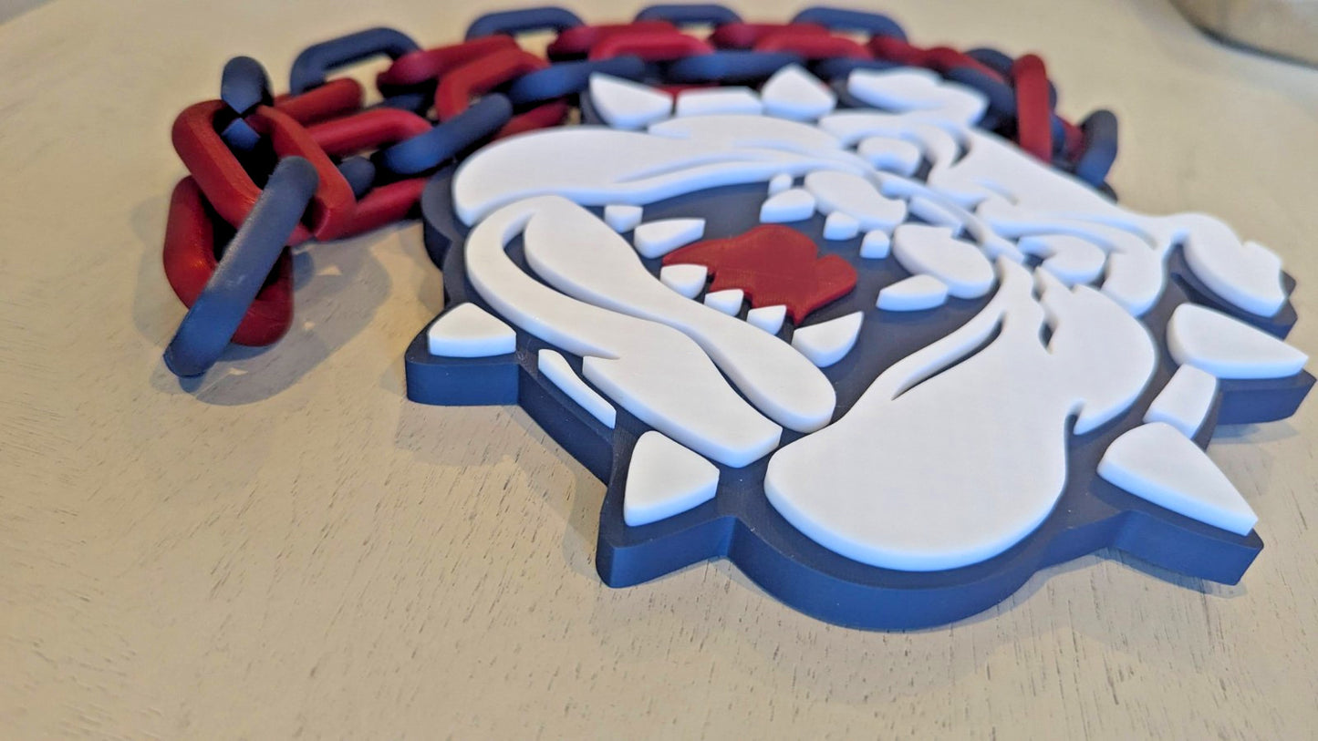Fresno State Bulldogs V2 Over-Sized Necklace Logo Pendant Hype Chain