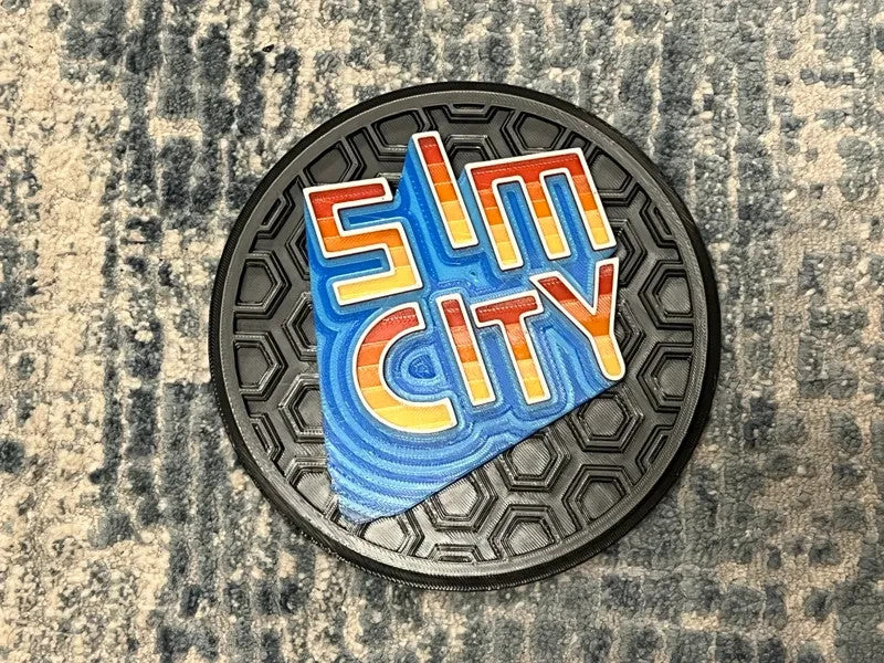 Sim City Wall Art Or Display 3D printed Dimensional Mosaic
