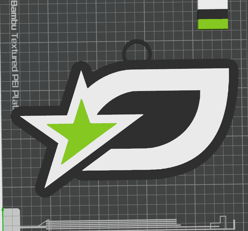 EA Optic Texas 3D printed Hype Chain with 26 Links Per Chain