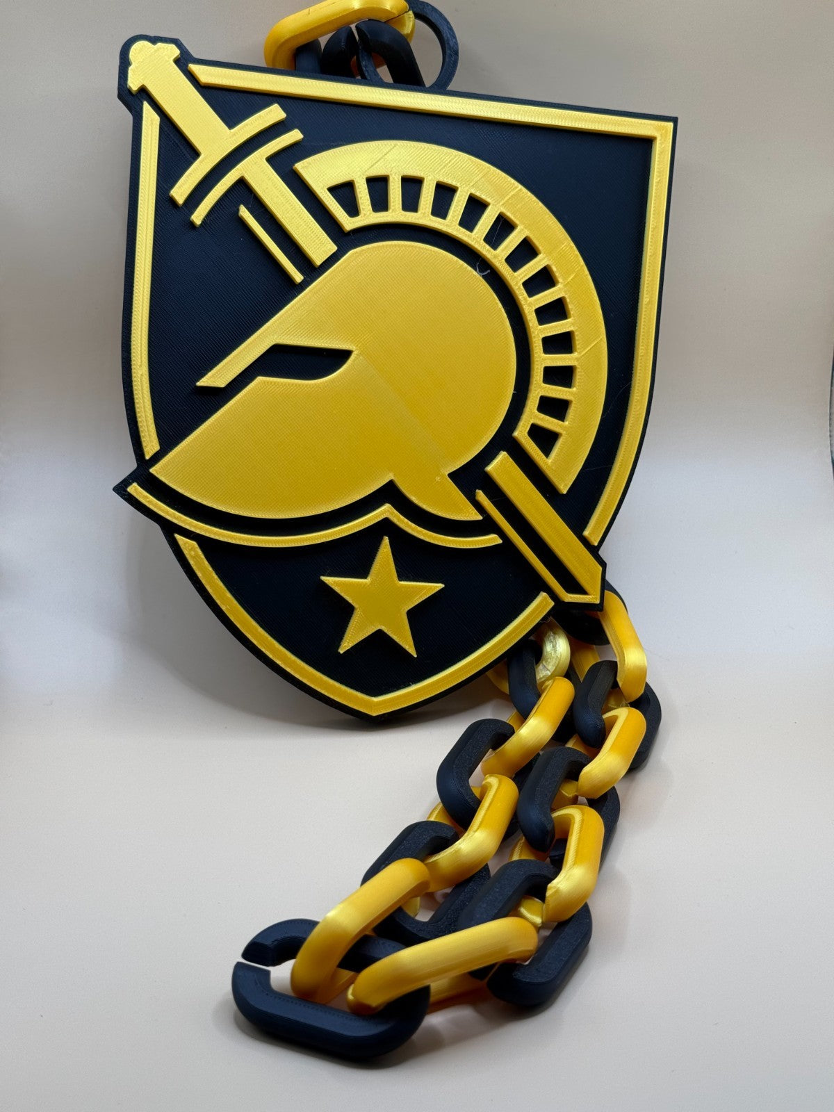 Army Black Knights Necklace Turnover Chain HandMade 3D printed