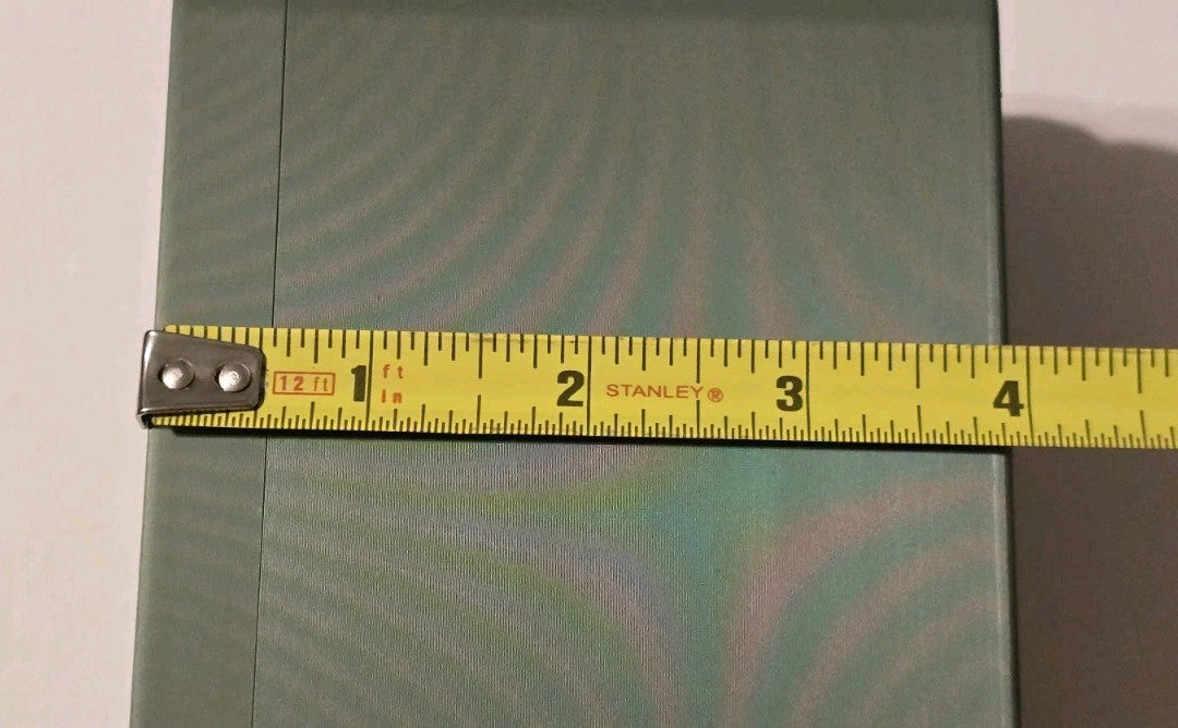 7mm PRC Ammo Box Snap Lock 36 rd 3D Printed Storage Olive Green Gold Pla
