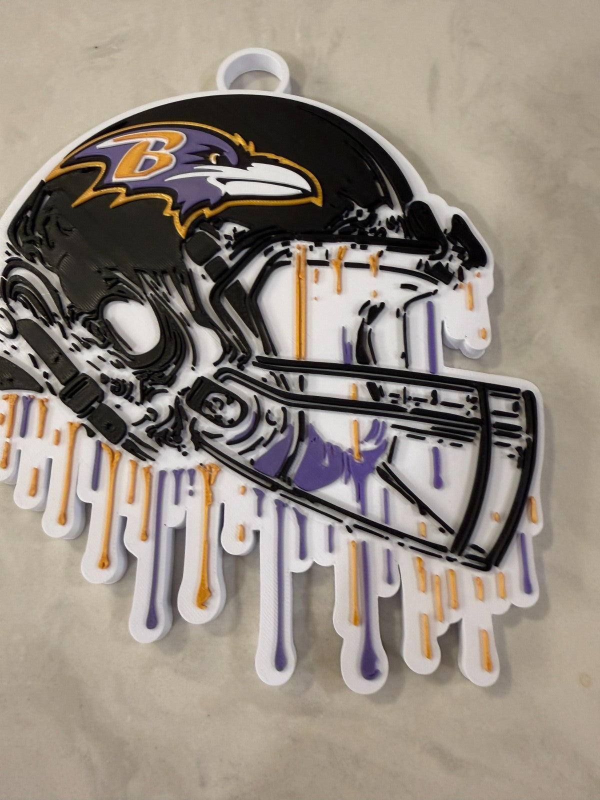 Baltimore Ravens Oversized Helmet Necklace Drip Hype Chain