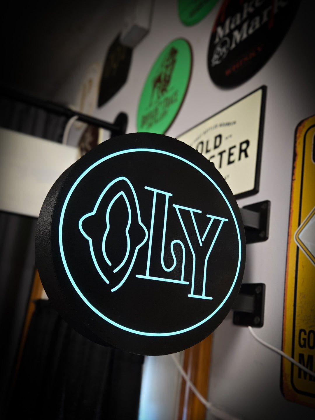 OLYMPIA "OLY" BEER 12 Inch Light Box LED Sign 3D Printed Wall Decor Man Cave