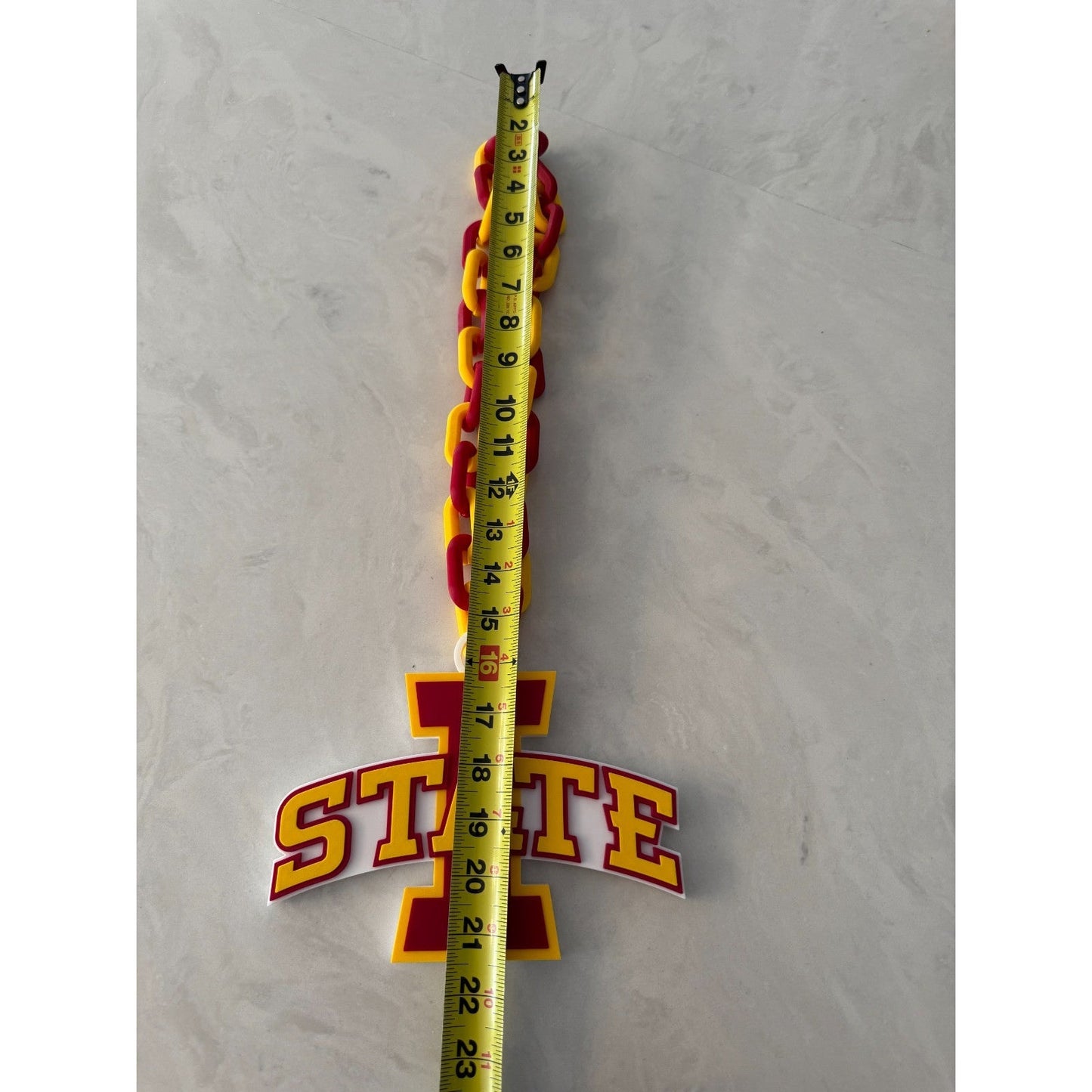 Iowa State Cyclones Oversized Logo Necklace & Fan Chain