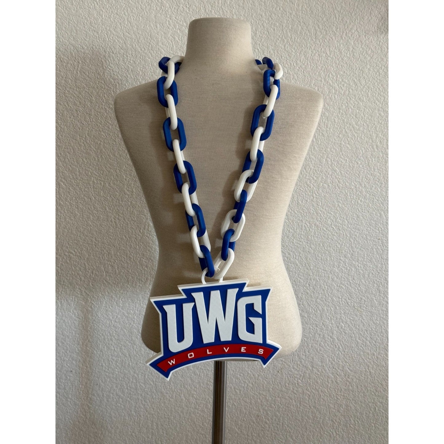 West Georgia Wolves Oversized Necklace Hype Chain Handmade