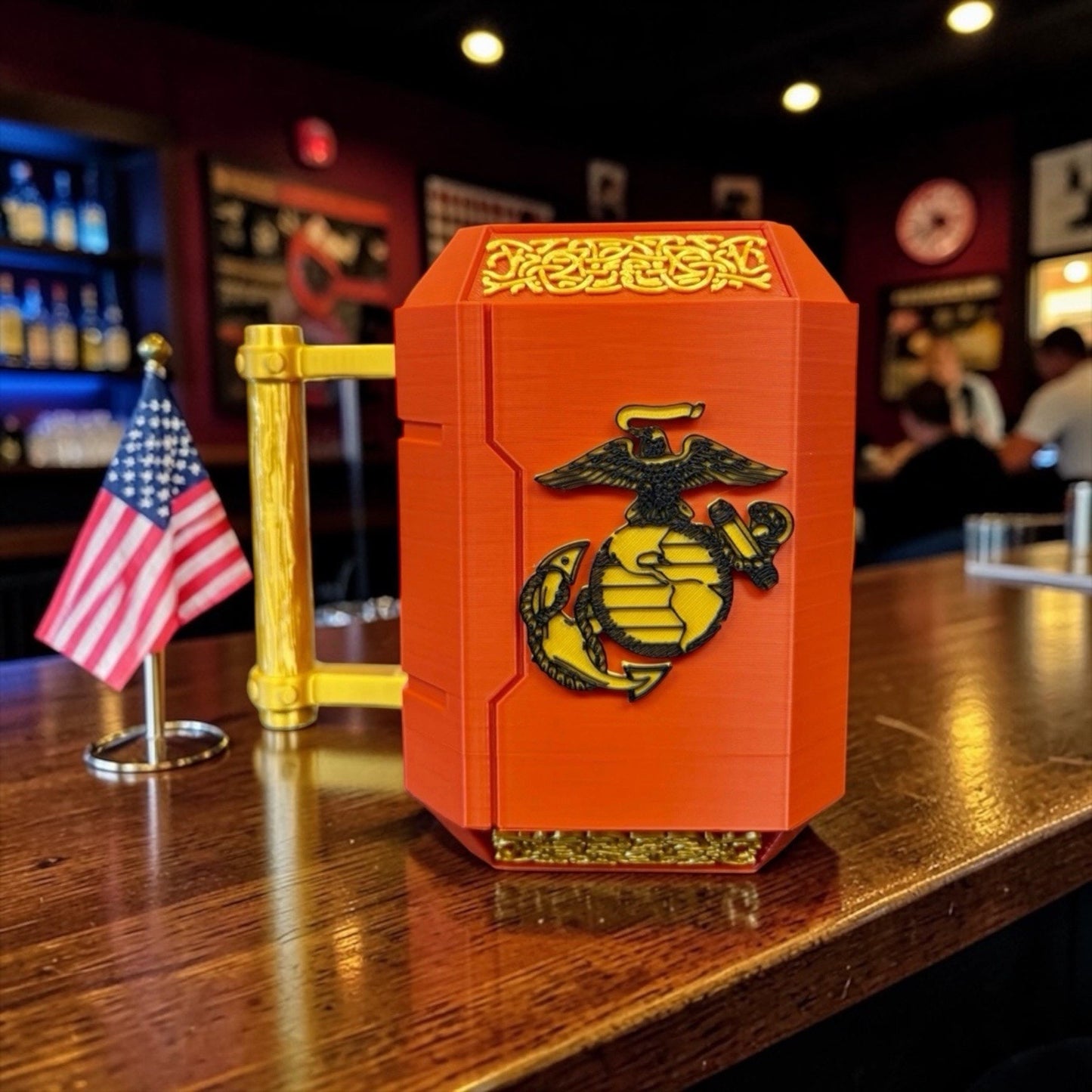 3D Printed USMC Marine Corps Can Holder Koozie
