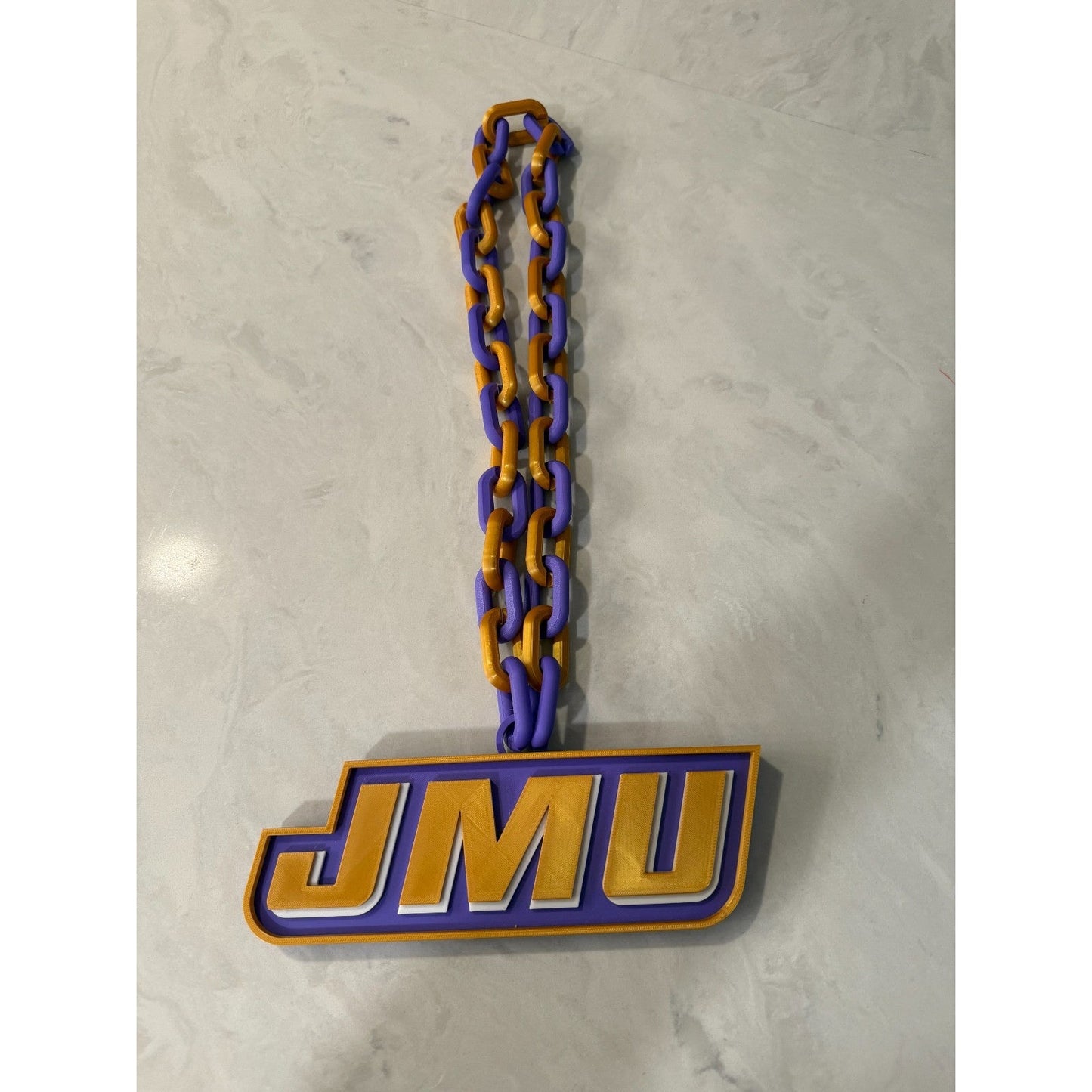 James Madison Dukes Oversized Fan Necklace Hype Chain Handmade